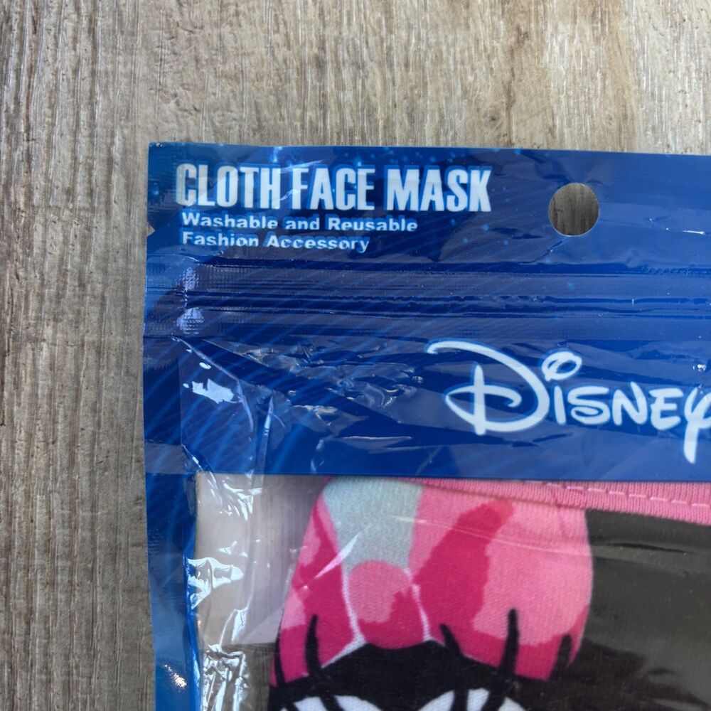 Disney Minnie & Mickey Mouse Kids Cloth Face Masks Washable Reusable New 5 Packs - Picture 7 of 14